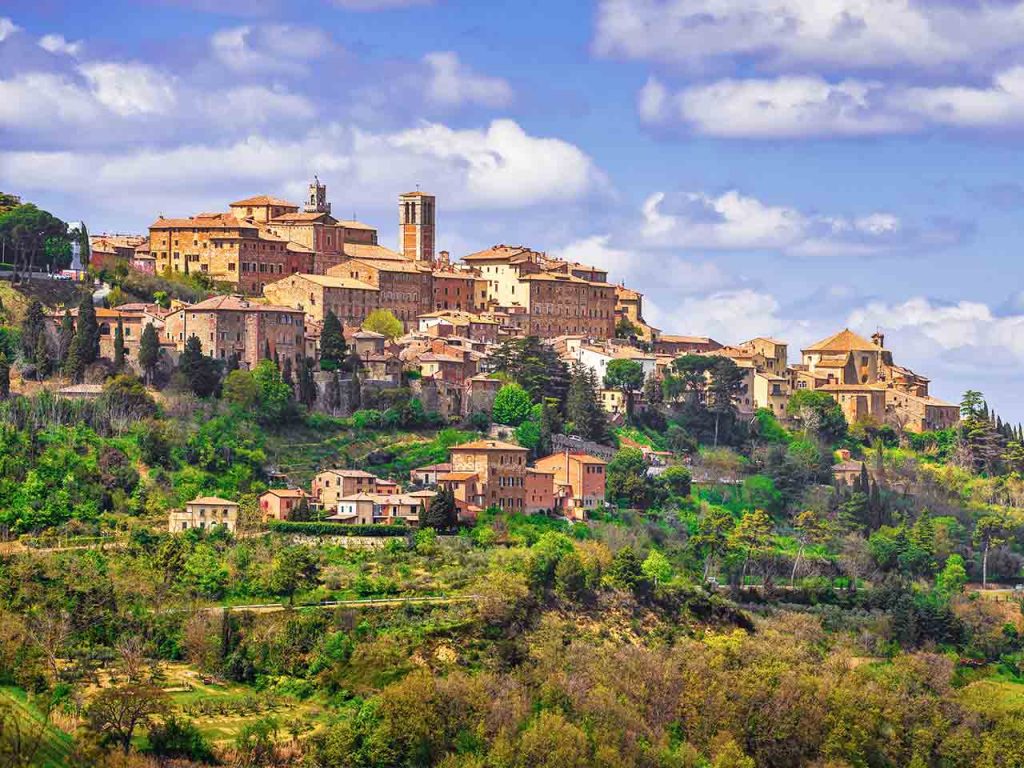 Panorama di Montepulciano.
