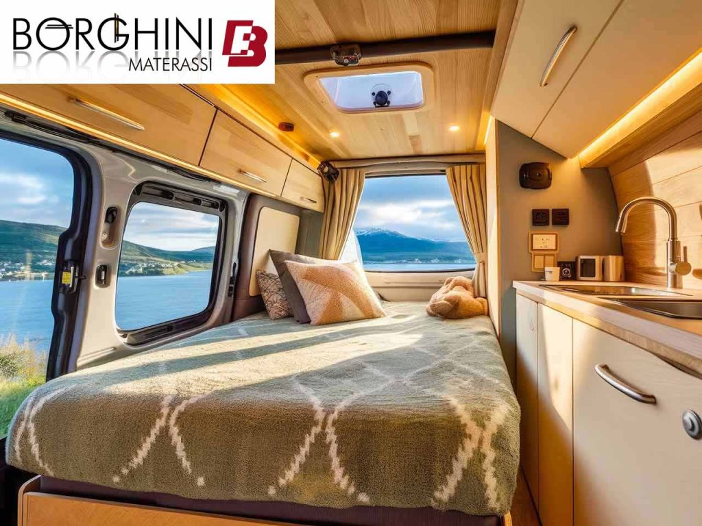 Uno dei prodotti realizzati da Borghini Materassi, che puoi acquistare con gli sconti per gli accessori camper offerti dal PLEINAIRCLUB.