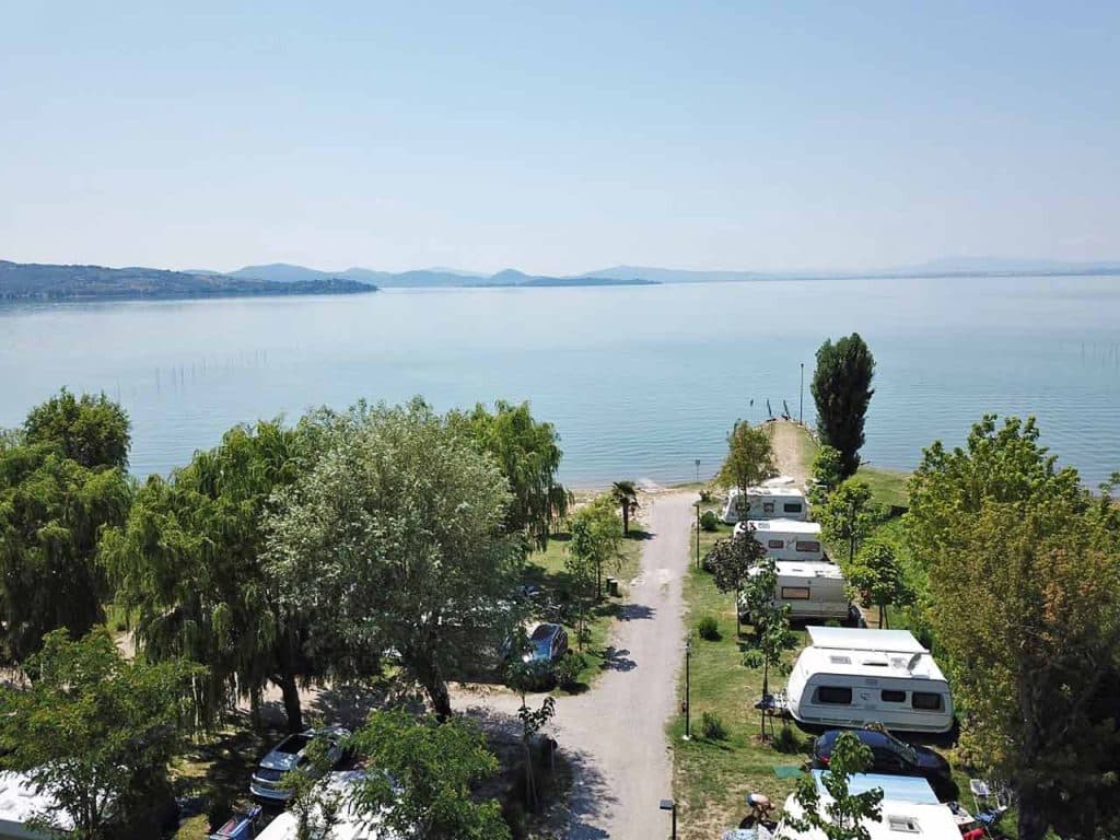 Il Camping Trasimeno a Passignano sul Trasimeno, uno dei campeggi sul Lago Trasimeno da non perdere suggeriti dal PLEINAIRCLUB.