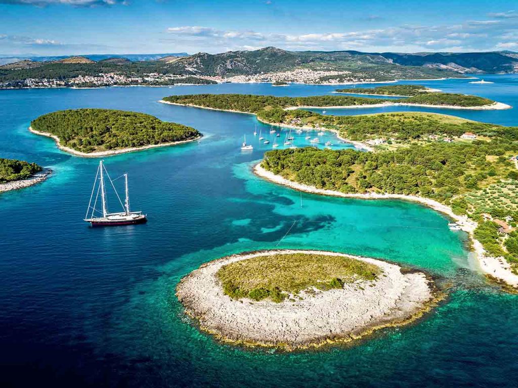 L'arcipelago delle Isole Spalmadori in Croazia.