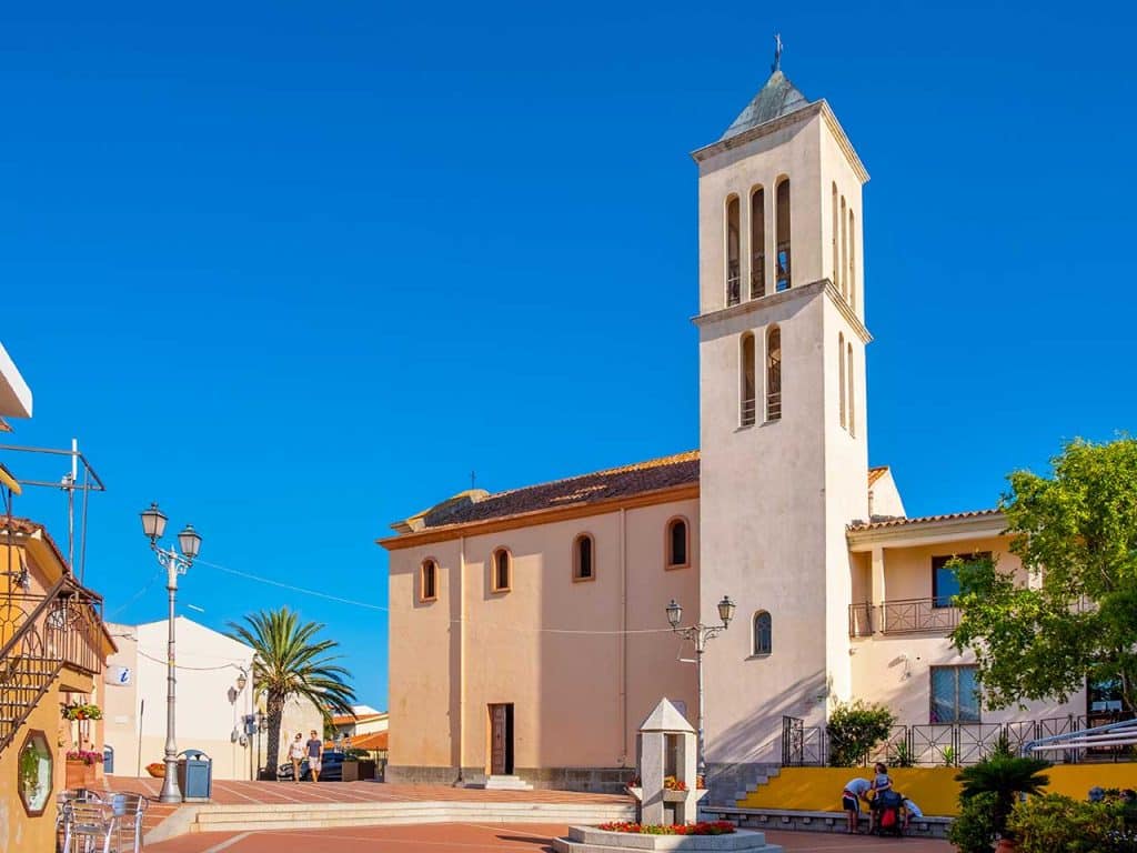 La chiesa di San Teodoro nel comune omonimo in Sardegna.