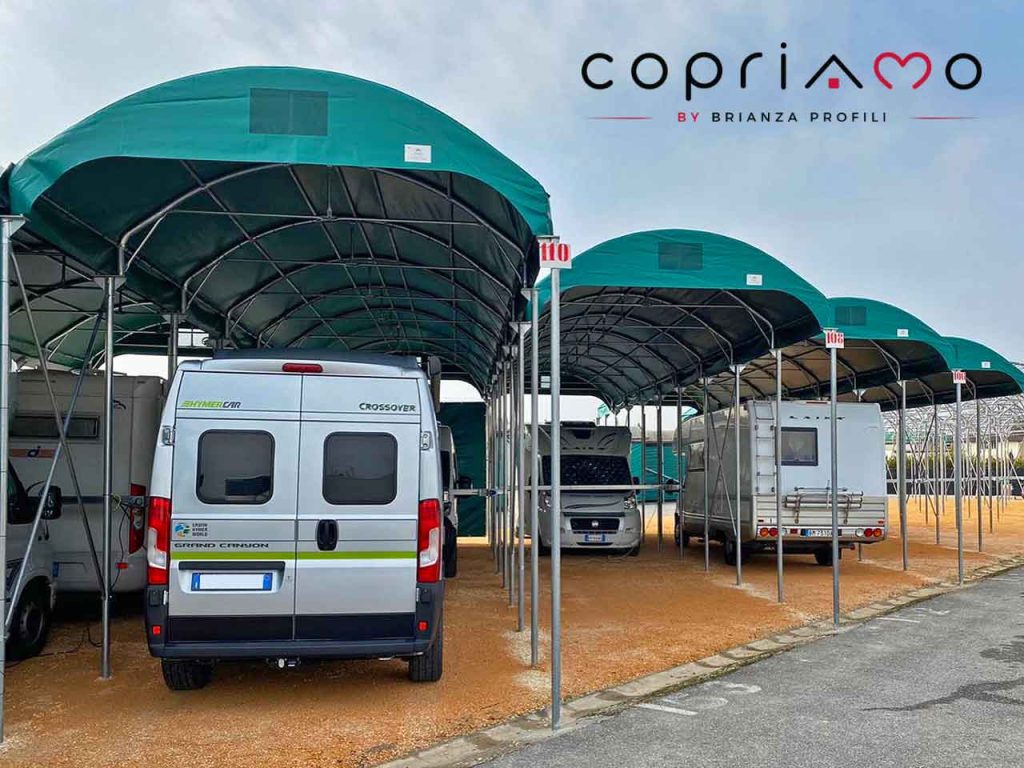 Le coperture per camper di Brianza Profili.