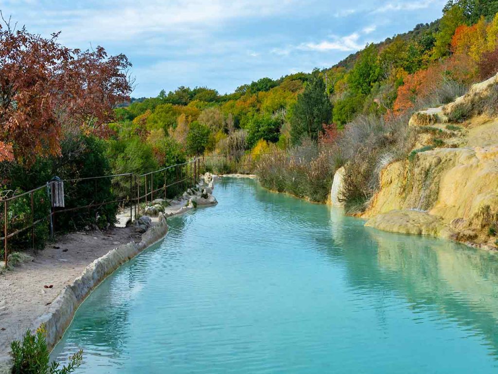 Parco dei Mulini a Bagno Vignoni.