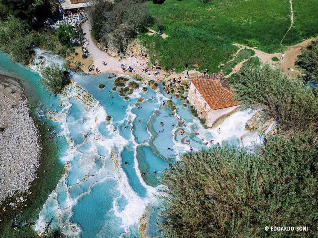 La Cascata del Mulino a Saturnia di Manciano.