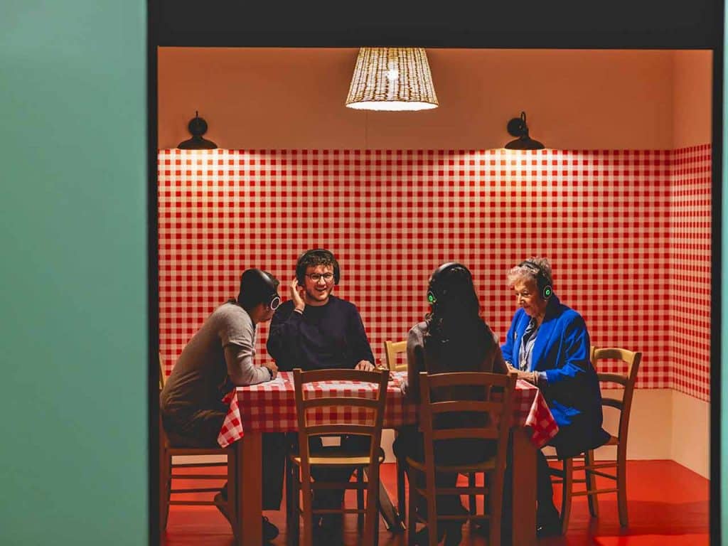Una sala della mostra Food Sound.