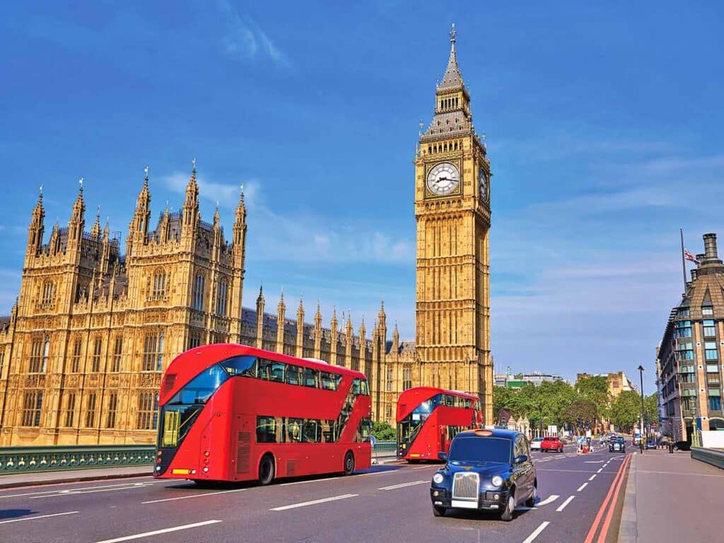 Viaggi in camper 2025: il Big Ben, uno dei simboli di Londra.