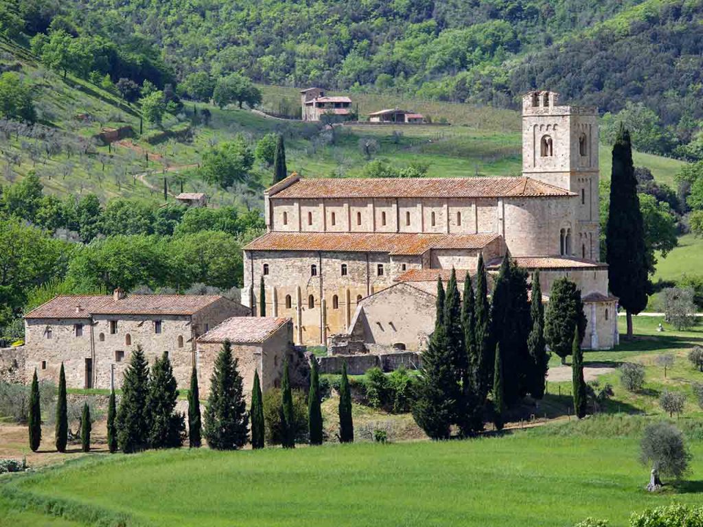 L'Abbazia di Sant'Antimo a Montalcino.