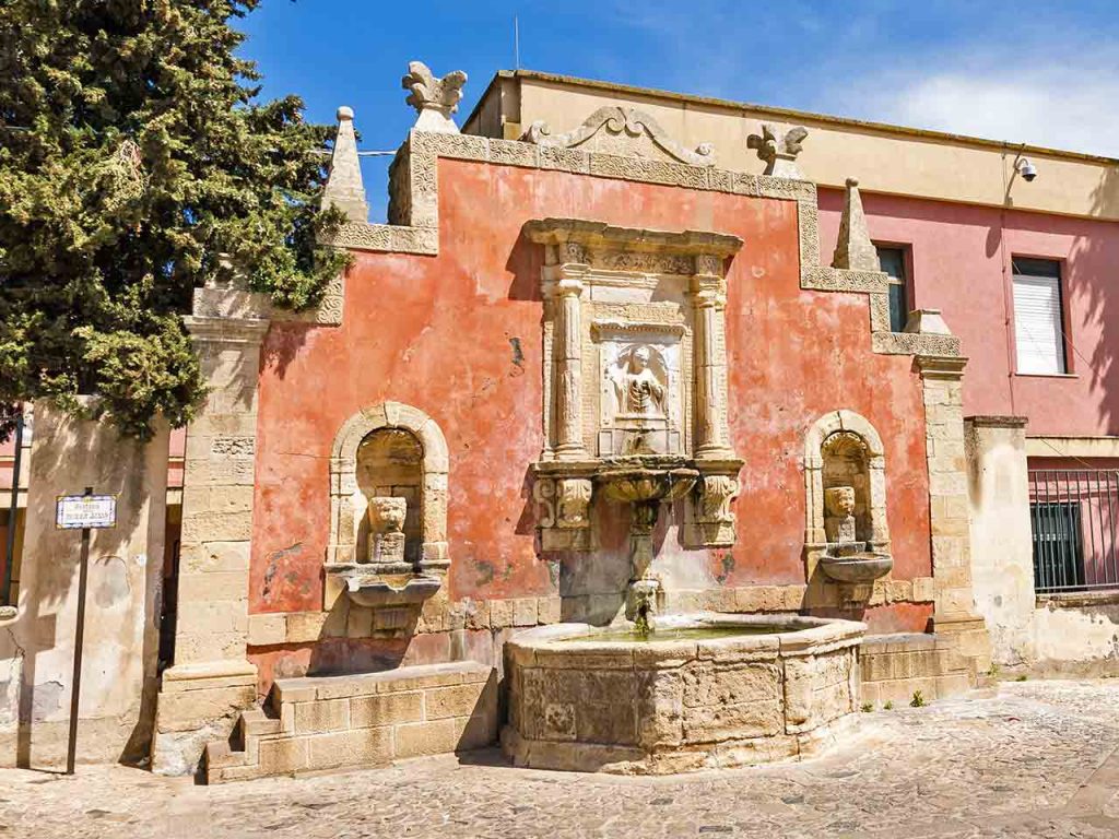 Fontana della Ninfa Zizza a Militello in Val di Catania.