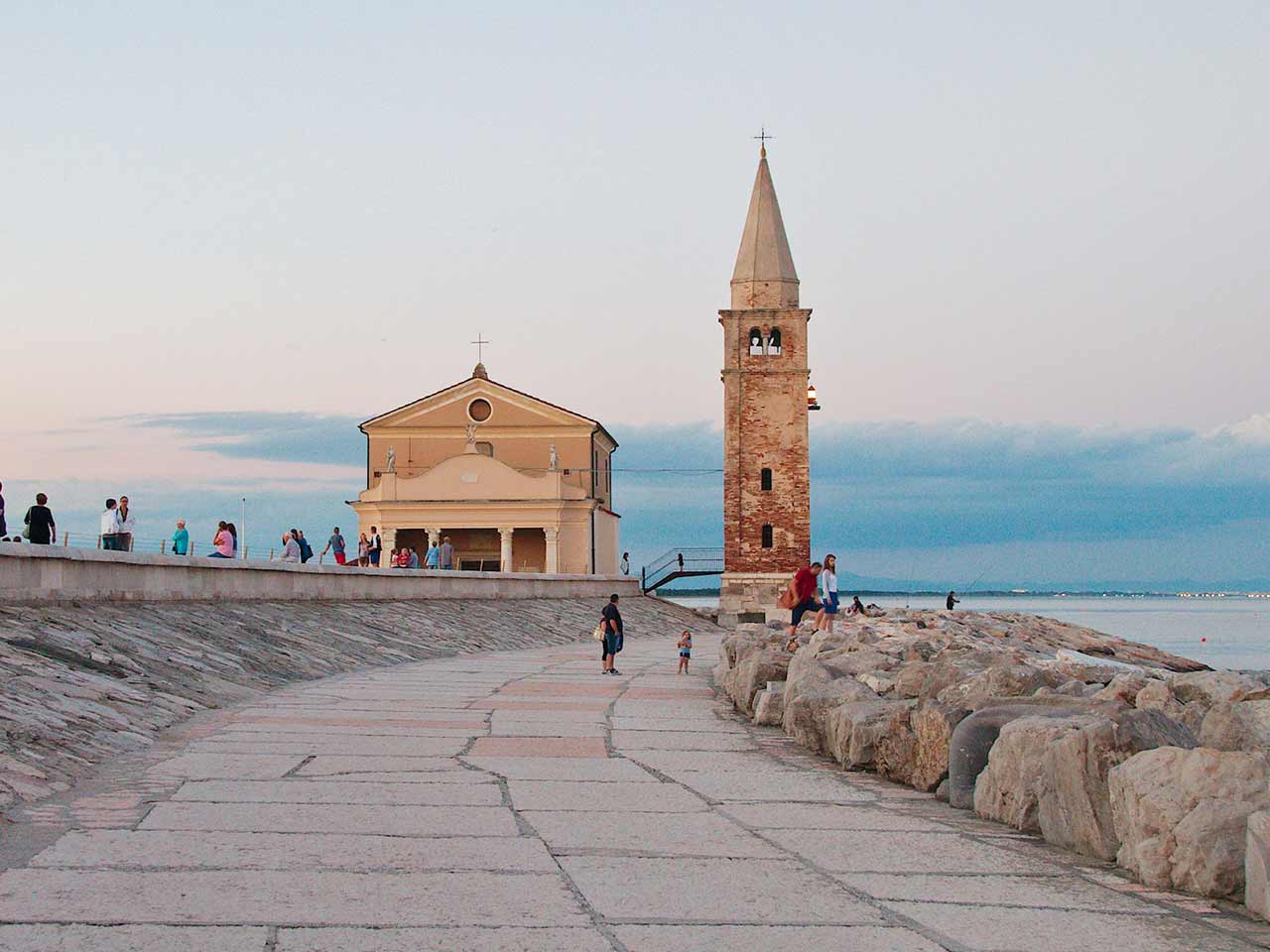 Il mare d'inverno a Caorle.