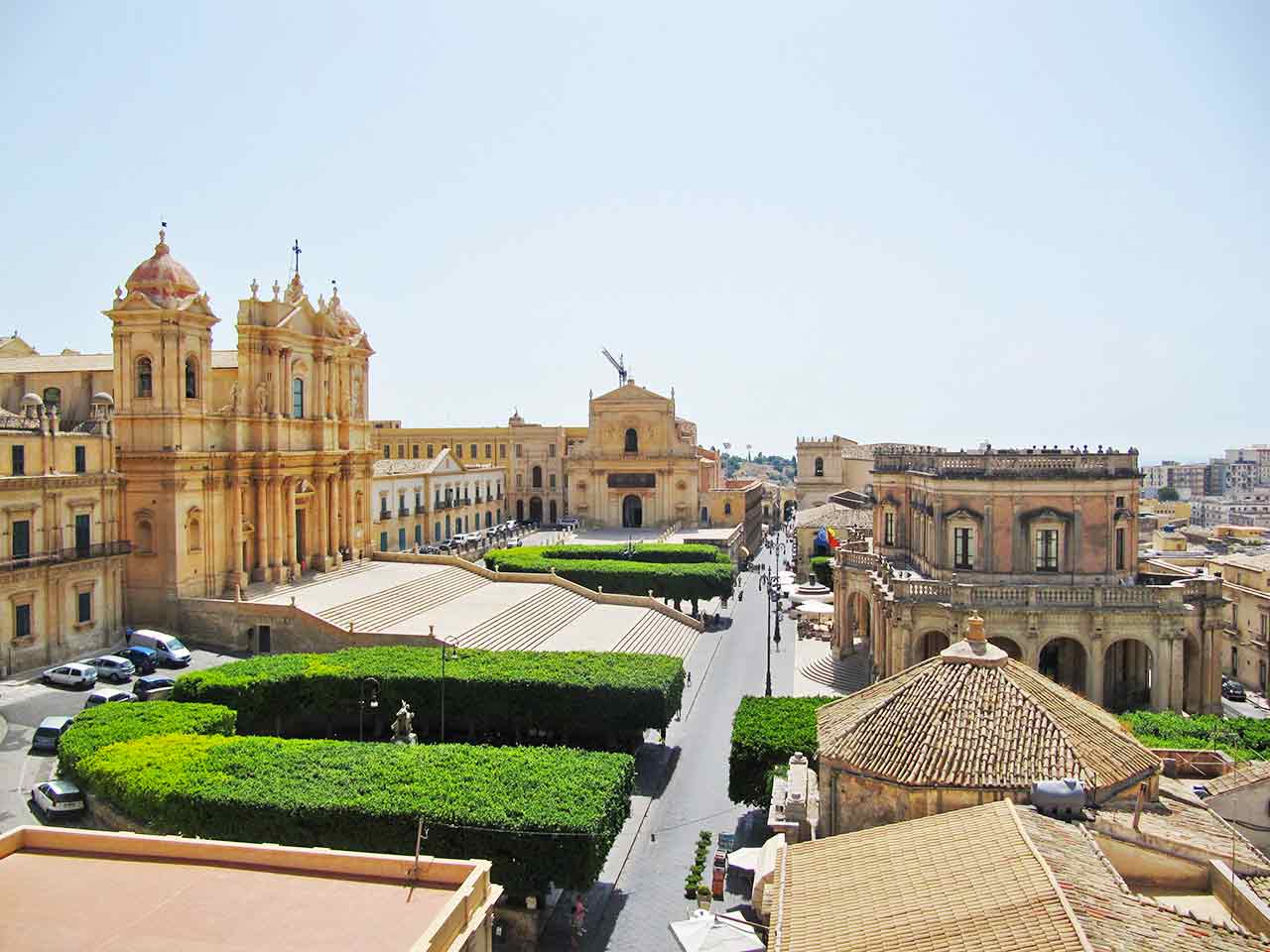 La cattedrale di Noto e Palazzo Ducezio - Weekend in Sicilia a Siracusa e dintorni.