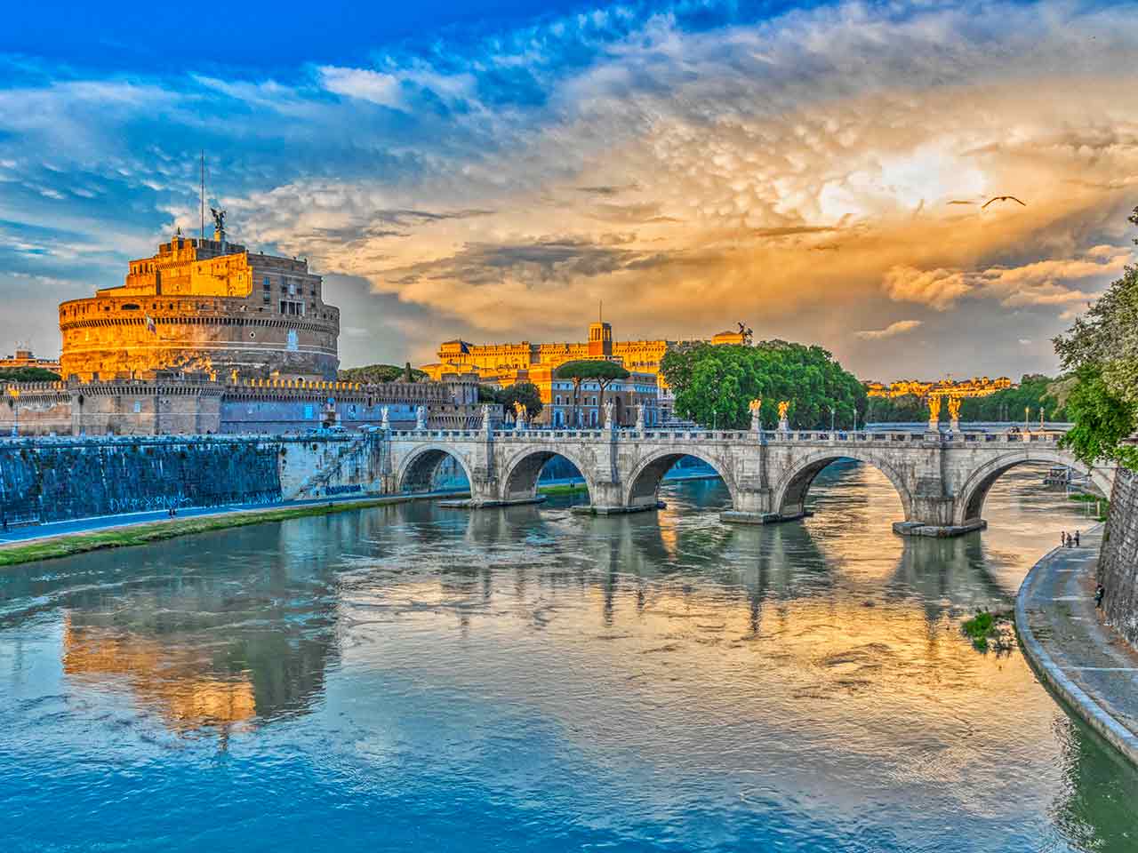 Castel Sant'Angelo e Ponte Sant'Angelo e Roma