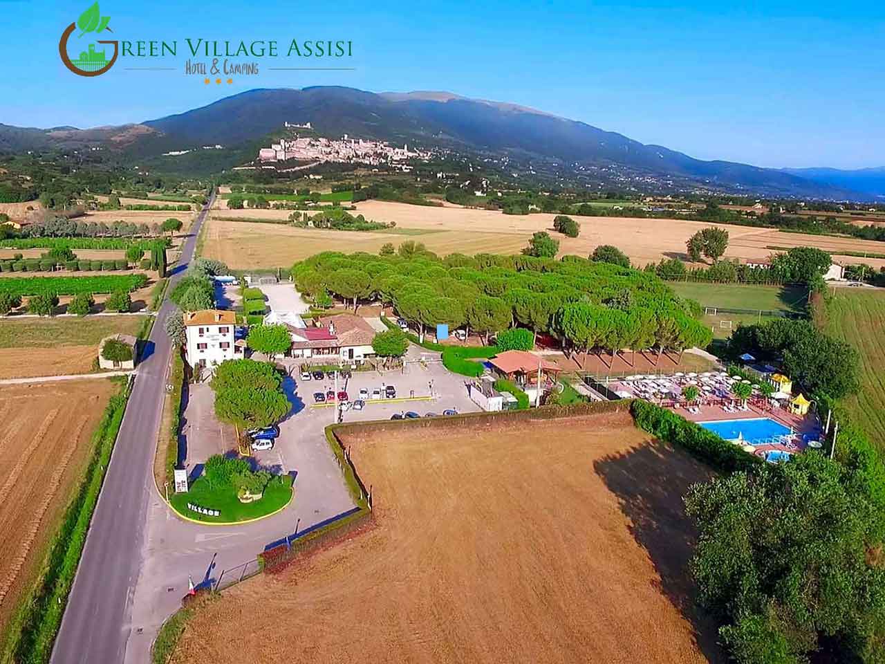 Green Village Assisi: visuale aerea