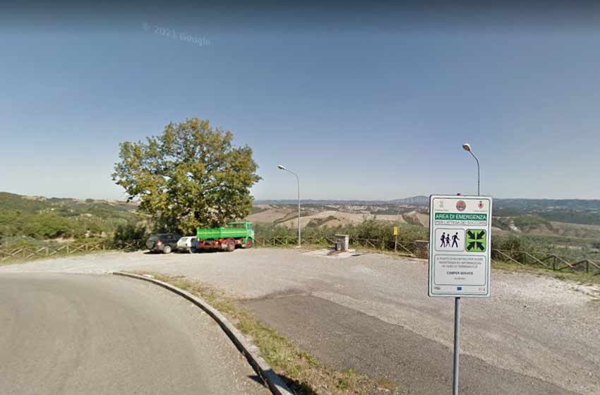 Sosta camper allerona