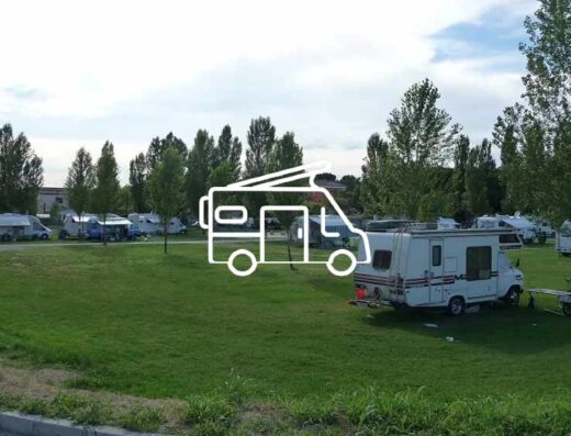AREA SOSTA CAMPER ANCORA BLU
