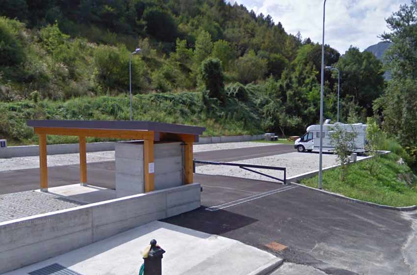Area sosta camper - zone