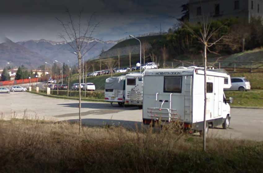 Sosta camper - parcheggio san cristoforo