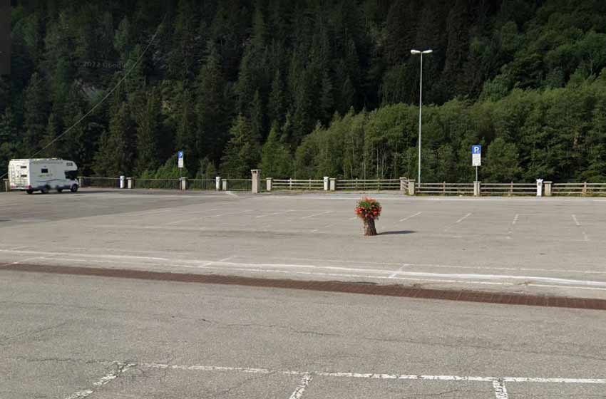 Parcheggio camper gressoney saint jean