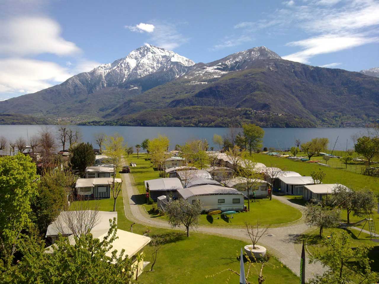 Camping magical lake