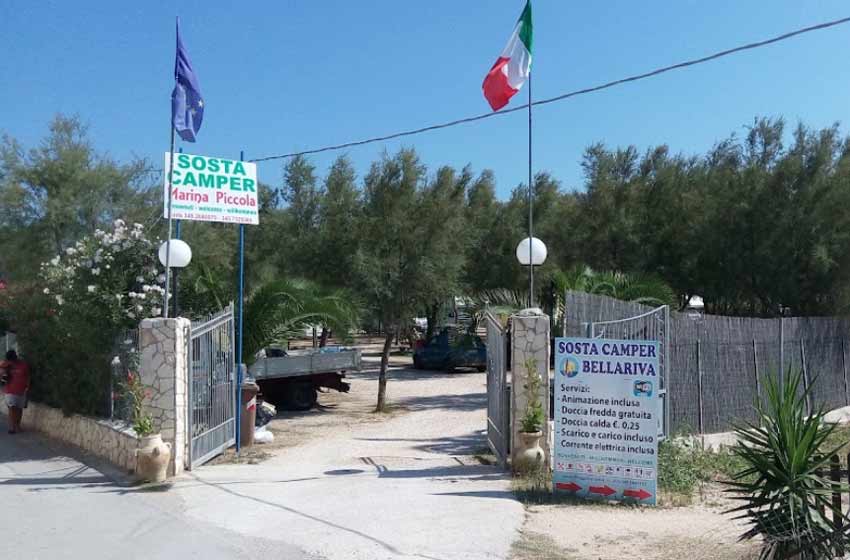 Sosta camper marina piccola - peschici