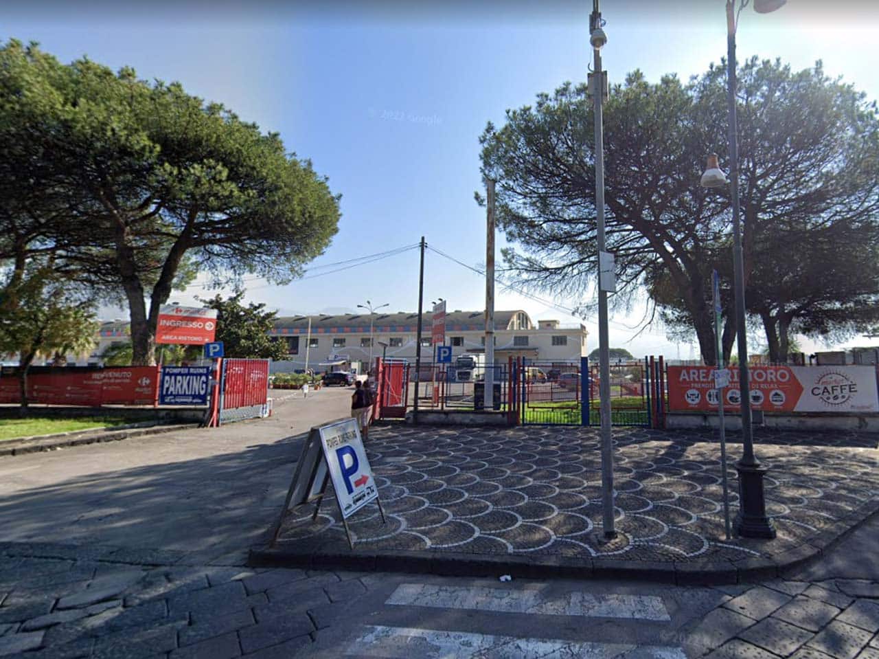 Pompeii ruins parking