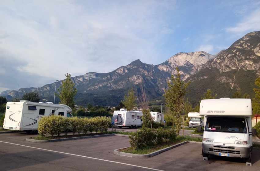 Area sosta camper trento
