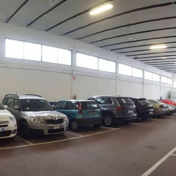 Il parcheggio del borgo