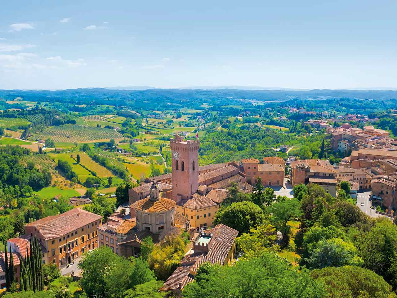 Weekend in Toscana col camper: panorama di San Miniato