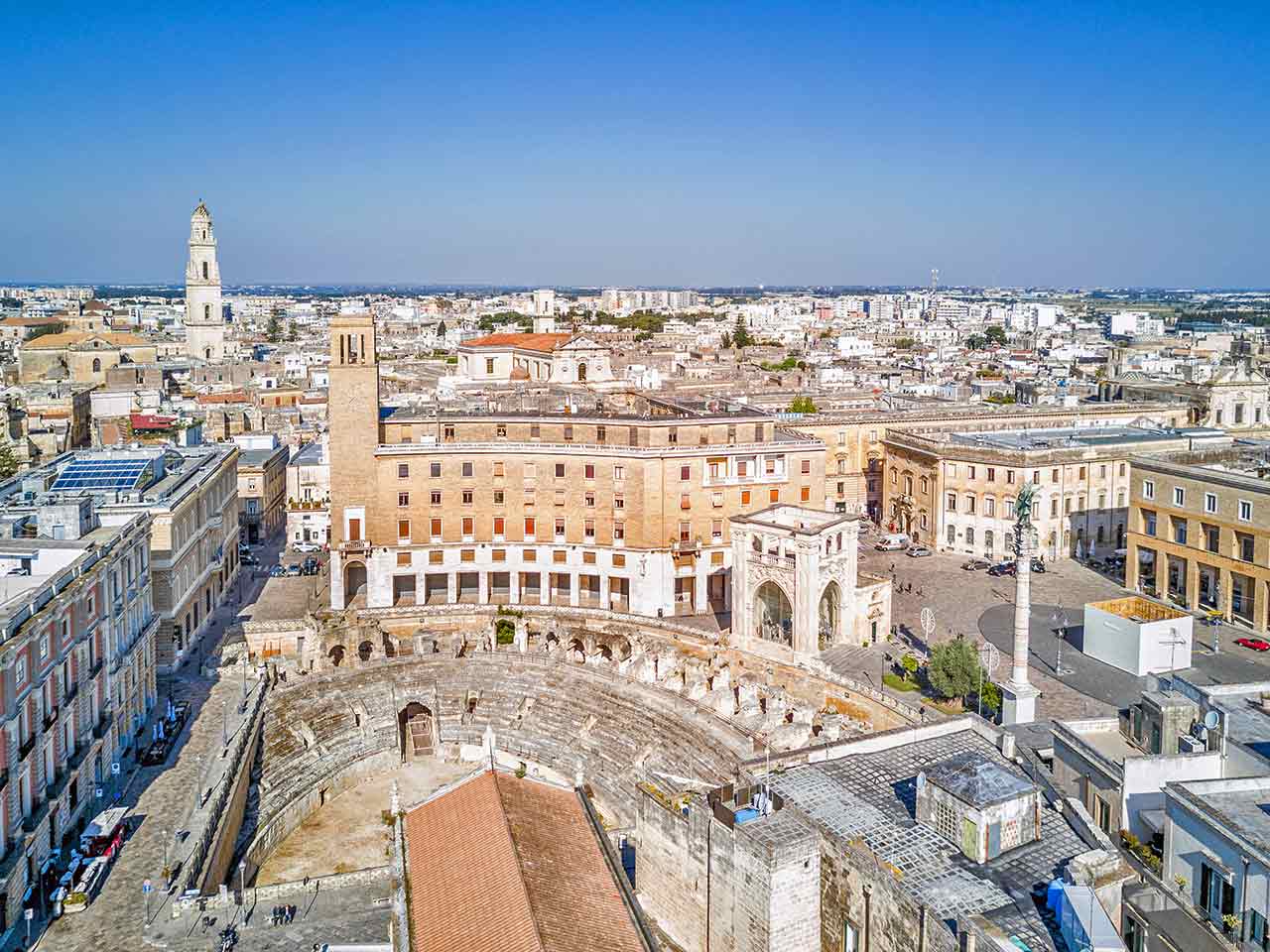 Piazza Sant'Oronzo a Lecce.