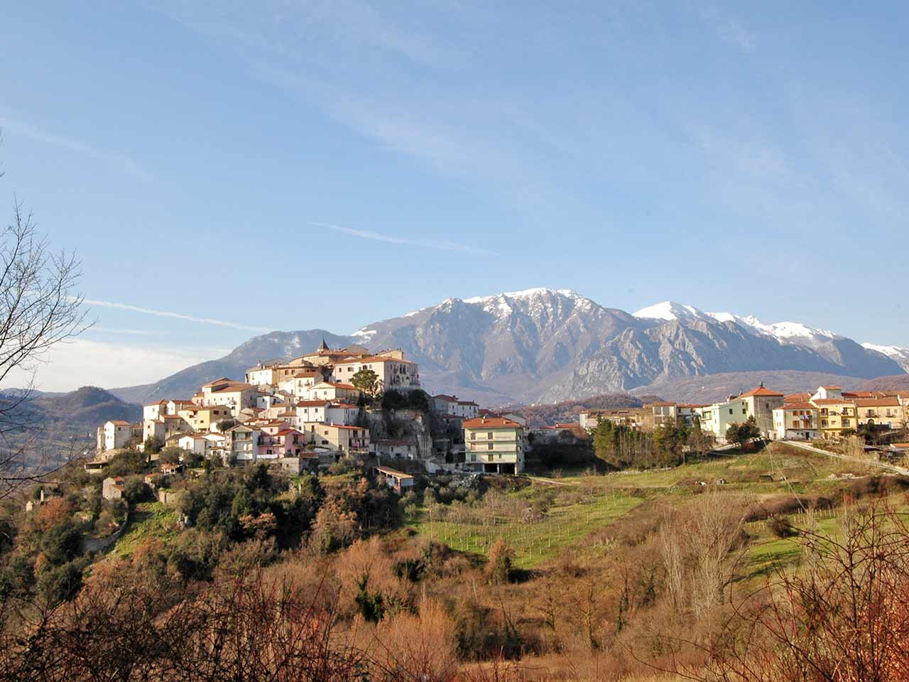 Alto Molise in camper: panorama di Colli a Volturno