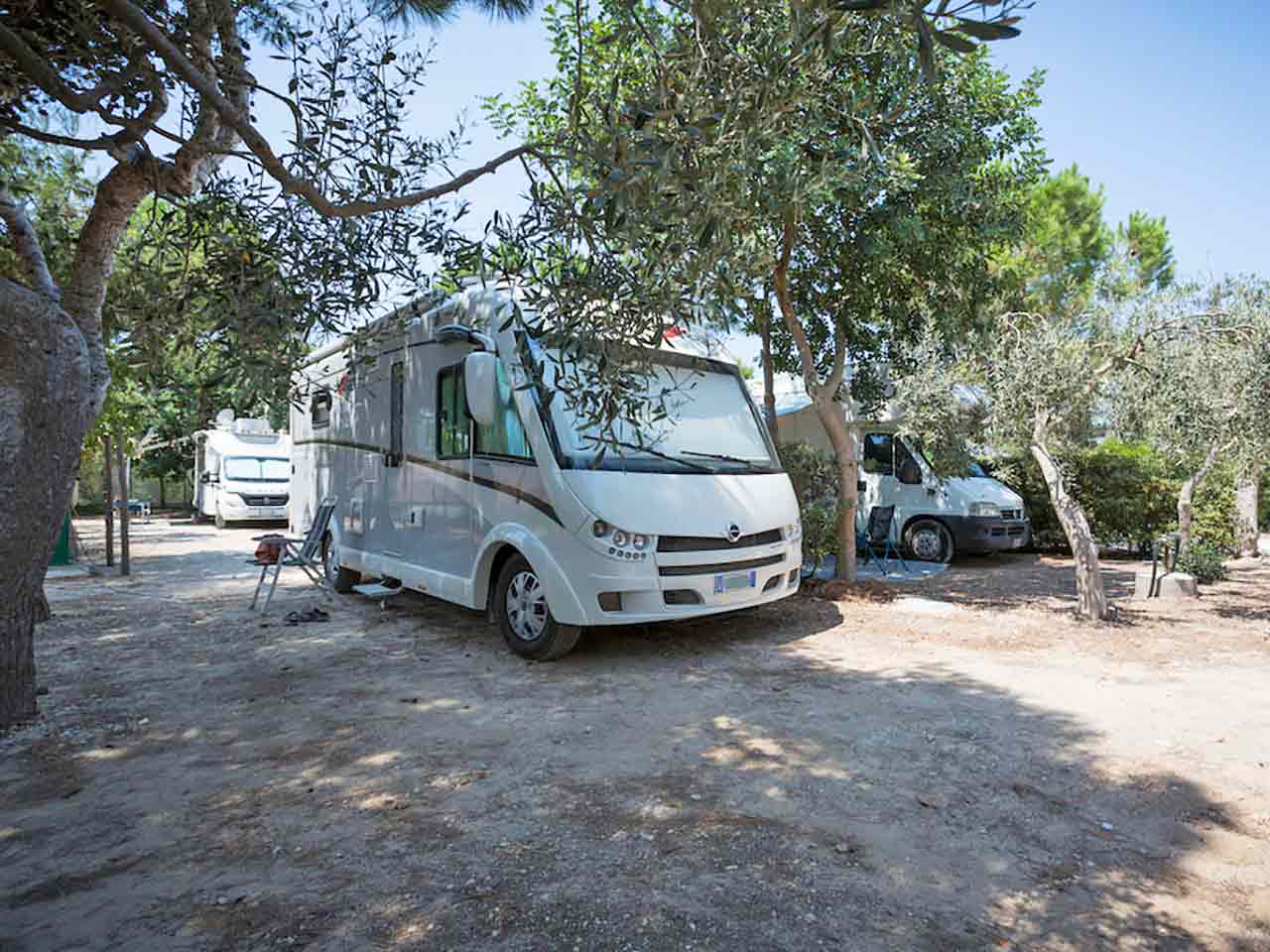 Agricampeggio Capo Scalambri: le piazzole ombreggiate della struttura