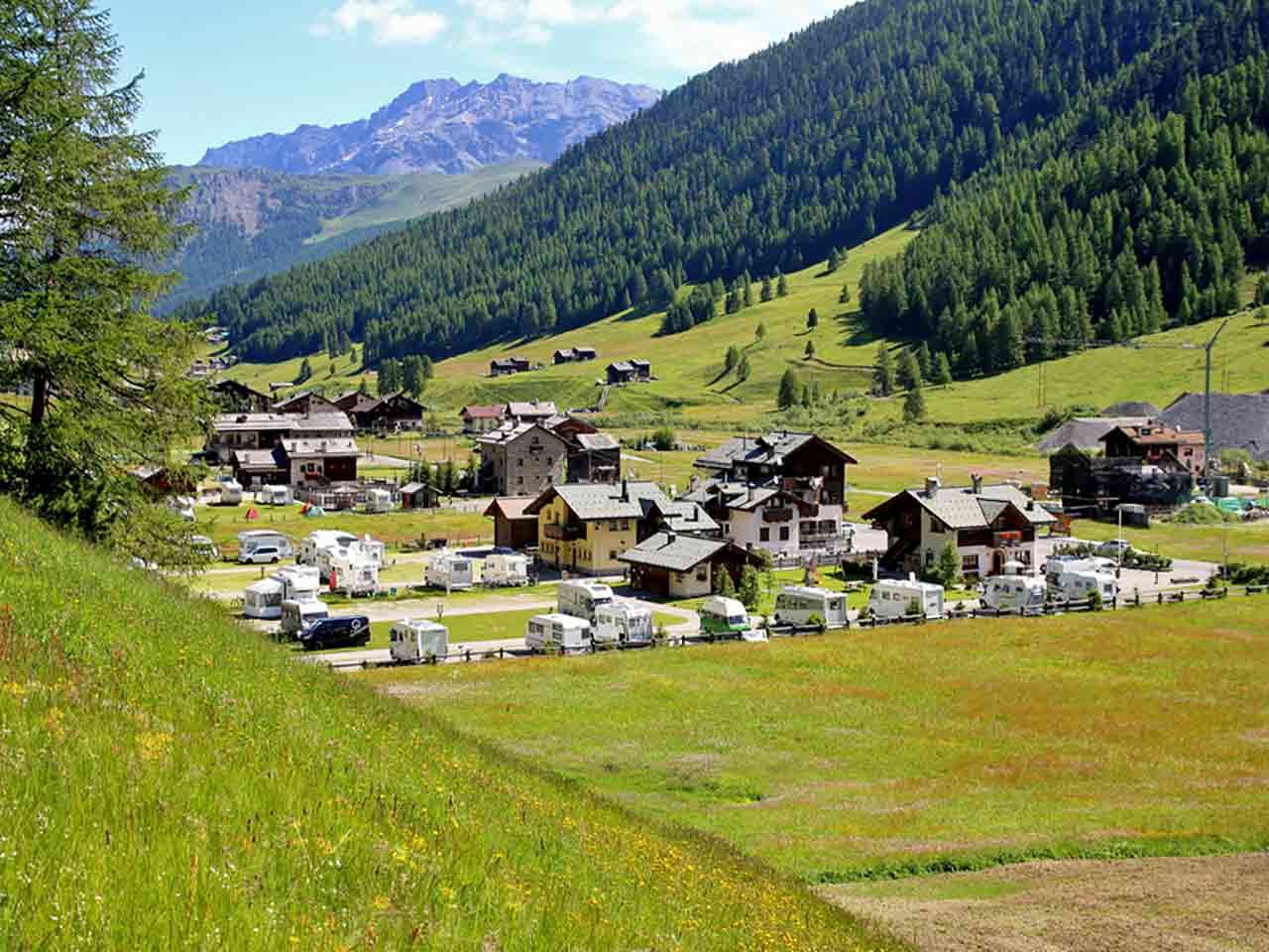 Il Camping Stella Alpina a Livigno (SO).