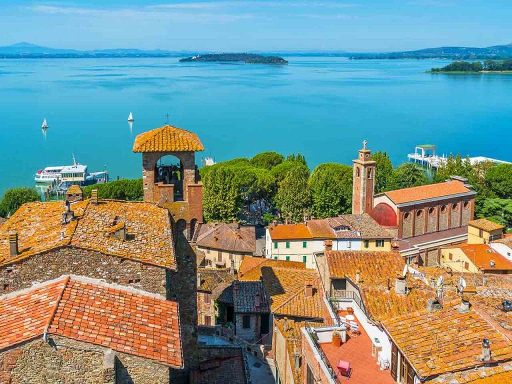 Uno scorcio di Passignano sul Trasimeno.