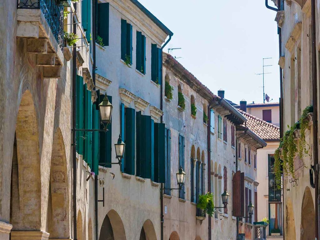 Uno scorcio di Oderzo, una delle mete suggerite dal PLEINAIRCLUB per un tour nel Veneto in camper lungo il Piave.