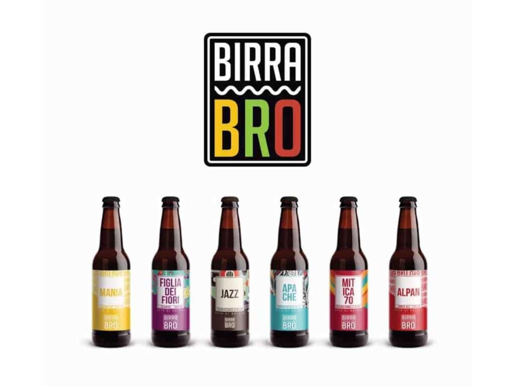 Le birre prodotte del birrificio Birra Bro di Terni.