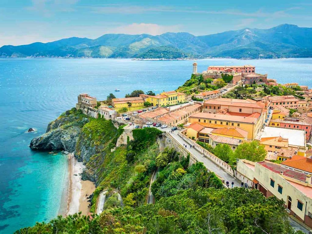 Portoferraio sull'isola d'Elba, ultima tappa del tour in camper in Toscana da Livorno all'isola d'Elba.