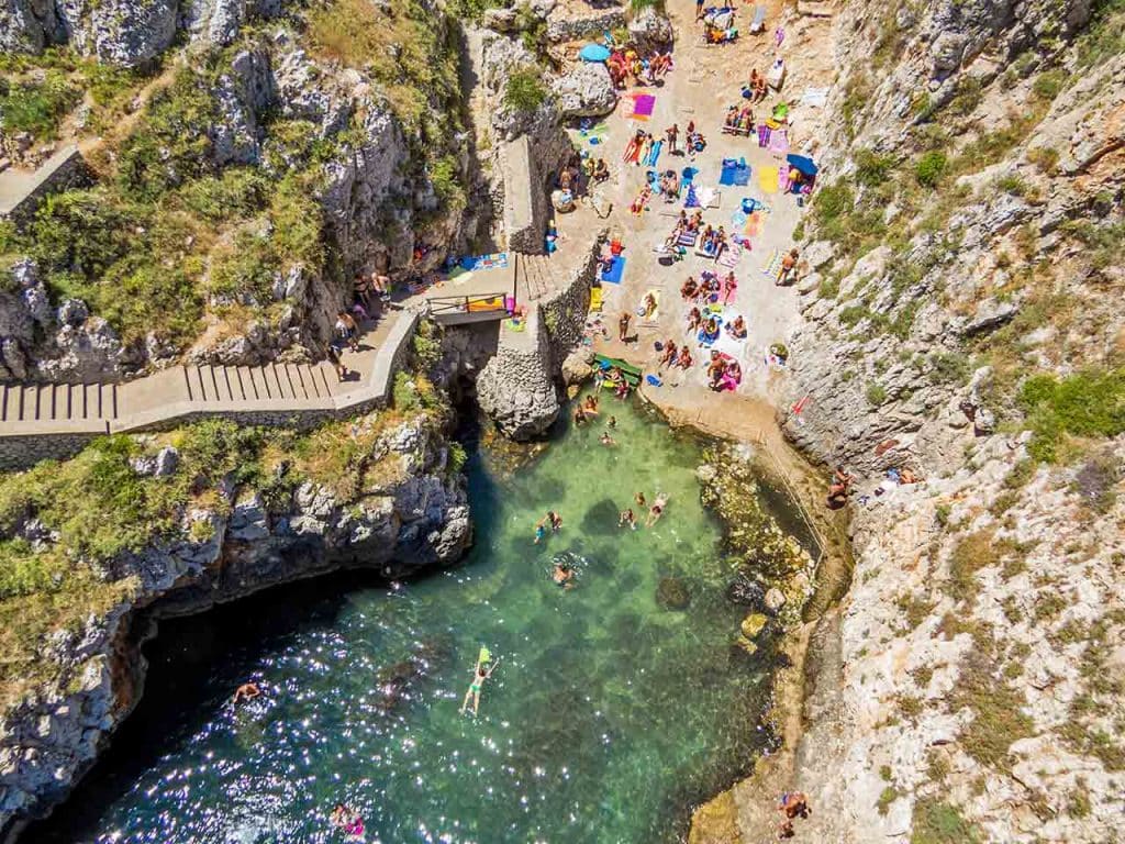 Cala Ciolo a Gagliano del Capo.