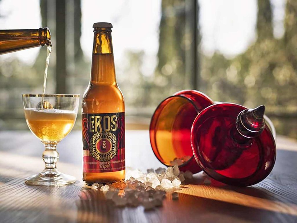 La birra tripel Eros del Birrificio Centolitri di Baschi (TR).