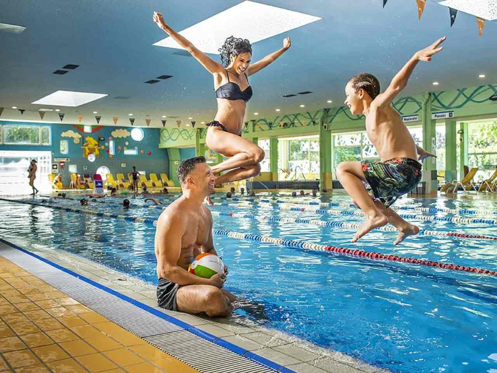 Una delle piscine interne delle Terme Ptuj in Slovenia.