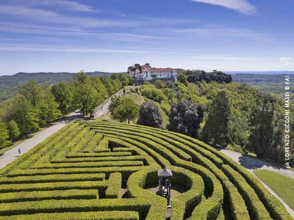 Labirinto del Castello di Masino a Caravino (TO), a cui accedi con la tessera FAI che puoi ottenere usufruendo dei benefici offerti dal PLEINAIRCLUB.