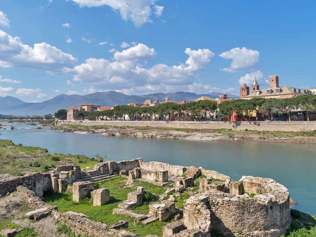 Un'area archeologica sul fiume Centa.