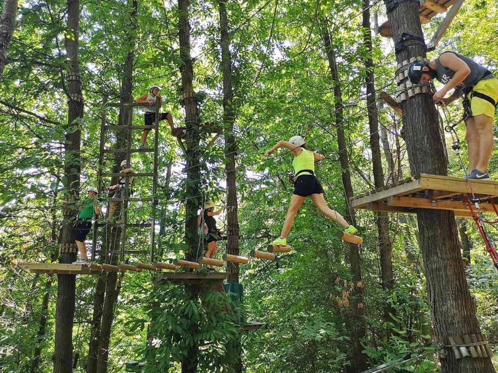 Il Parco Avventura Veglio, dove ottieni uno degli sconti per i parchi avventura offerti dalla tessera del PLEINAIRCLUB.